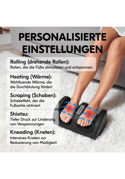 Isıtmalı Shiatsu Ayak Masajı, Bacak Ve Ayak Kaslarına Masaj, Masaj Silindirli Ayak Masajı, Orijinal Hediye.