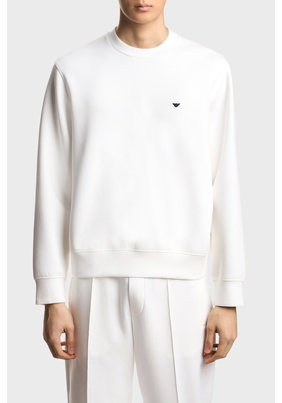 Emporio Armani Erkek Sweat Em004533 Af10013 U0003 Beyaz Beyaz