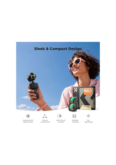 K&f Concept Osmo Pocket 4p Uyumlu Nd2-32 Filtre Osmo Pocket 4 Pro Değişken Ayarlanabilir 5 Stop Nd2-32 Filtre