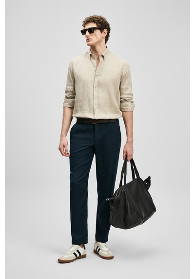 Lufian Karl Smart Erkek Chino Pantolon Slim Fit Lacivert Lacivert 111190363100200