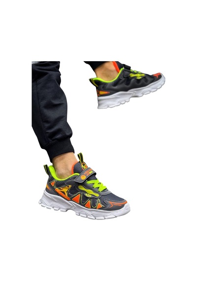Fıero Mıen Erkek Çocuk Füme Okul Günlük Spor Sneaker Ayakkabı Füme Füme