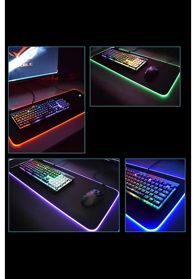 Thentech M Boy Rgb Ledli Oyuncu Mousepad Dayanıklı Kaygan Oyuncu Mousepad