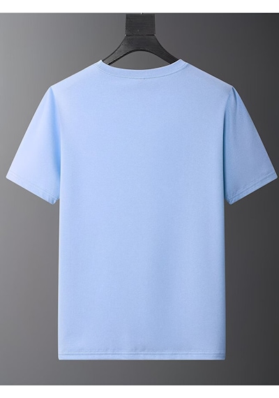 Nevermind Sevgili Kombini Tişört 2 Li Set Ayıcık Baskılı Unisex Çift Tişört Mavi