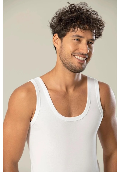 Erdem Erkek Ribana Klasik Askılı Atlet 1110 - 6 Adet 001