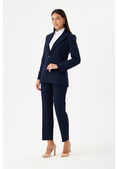 Velnara Moda Lacivert Mülakat Klasik Kadın Takım Elbise- Tek Düğme Ceket & Dar Paça Pantolun Lacivert - 918605984 Lacivert Velnara Moda Lacivert Mülakat Klasik Kadın Takım Elbise- Tek Düğme Ceket & Dar Paça Pantolun Lacivert - 918605984 Lacivert