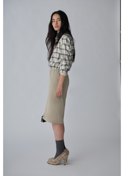 Suud Collection Taş Midi Gabardin Etek