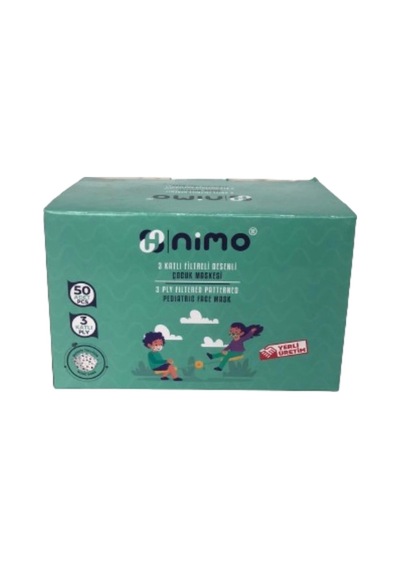 Nimo 3 Katlı Meltblown Telli Çocuk Maskesi 50'li