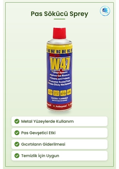 Pas Sökücü Yüzey Temizleyici Sprey 400 Ml Çok Amaçlı Gıcırtı Gide Tekli