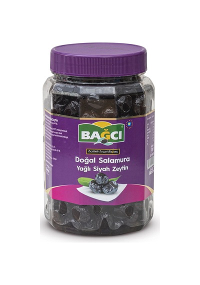 3 Adet Bağcı Doğal Salamura Siyah Zeytin 700 G