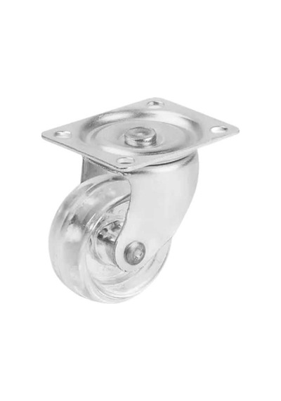 Cateksss 32mm Tabla Bağlantılı Şeffaf Küçük Dönen Tekerlek Hts 117