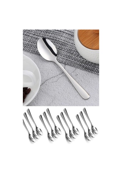 Çelik Onikili Çay Kaşığı Metal
