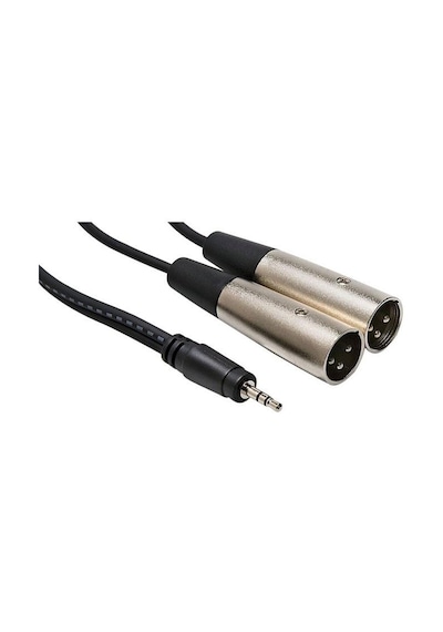 3.5 MM Stereo-2 XLR Erkek Kablo 5 M