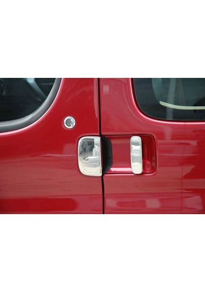 Peugeot Partner Uyumlu Kapı Kolu 4 Parça 1996-2008 Paslanmaz Krom
