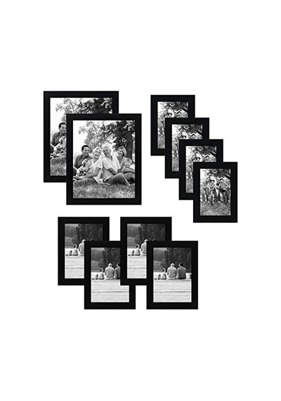 10 Parça Siyah Resim Çerçevesi Seti 8x10, 5x7 Ve 4x6 Boyutlarını İçerir. Kırılmaya Dayanıklı Cam. Asma Donan 10 Parça Siyah Resim Çerçevesi Seti 8x10, 5x7 Ve 4x6 Boyutlarını İçerir. Kırılmaya Dayanıklı Cam. Asma Donan