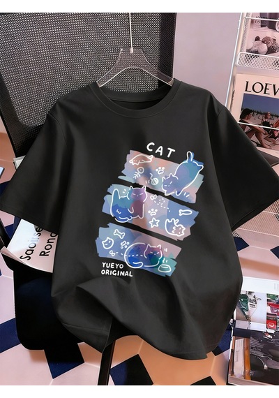 Noıssey Urban Pop Graphic Kadın Tişört Koleksiyonukod 5354 Siyah