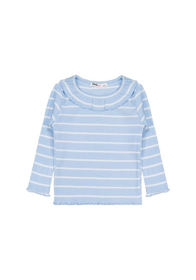 Civil Girls Çizgili 2-5 Yaş Sweatshirt - Mavi