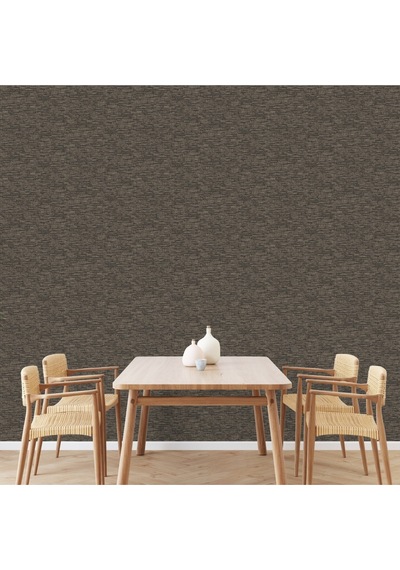 Adawall Muse Koleksiyonu- 25106-7 Kahverengi Bej Textile Dokulu Duvar Kağıdı 1.06x15.6m, 16.5m² Çok Renkli