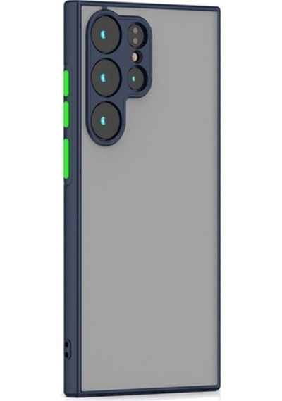 Galaxy S23 Ultra Kılıf Zore Hux Kapak Lacivert