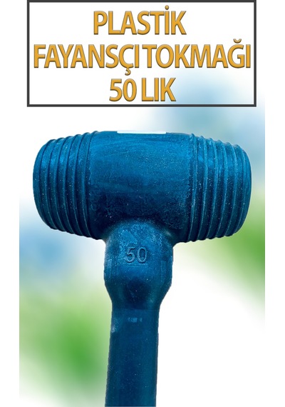 Kauçuk Tokmak Fayans Fayansçı Tokmağı Çekiç Seramik Karo Döşeme Parke Tadilat 50 Lik Siyah