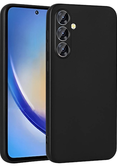Zore Galaxy Uyumlu A35 Kılıf Premier Silikon Kapak - Siyah Siyah