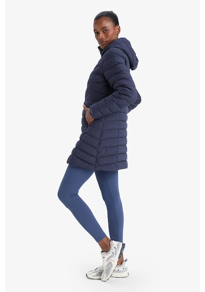 Defacto Defactofit Su İtici Regular Fit Kapüşonlu Şişme Parka Mont C6035ax25wnnv251 Lacivert-nv251