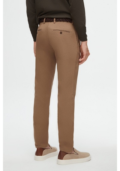 Twn Slim Fit Bej Armürlü Chino Pantolon 6ecc3s208232m