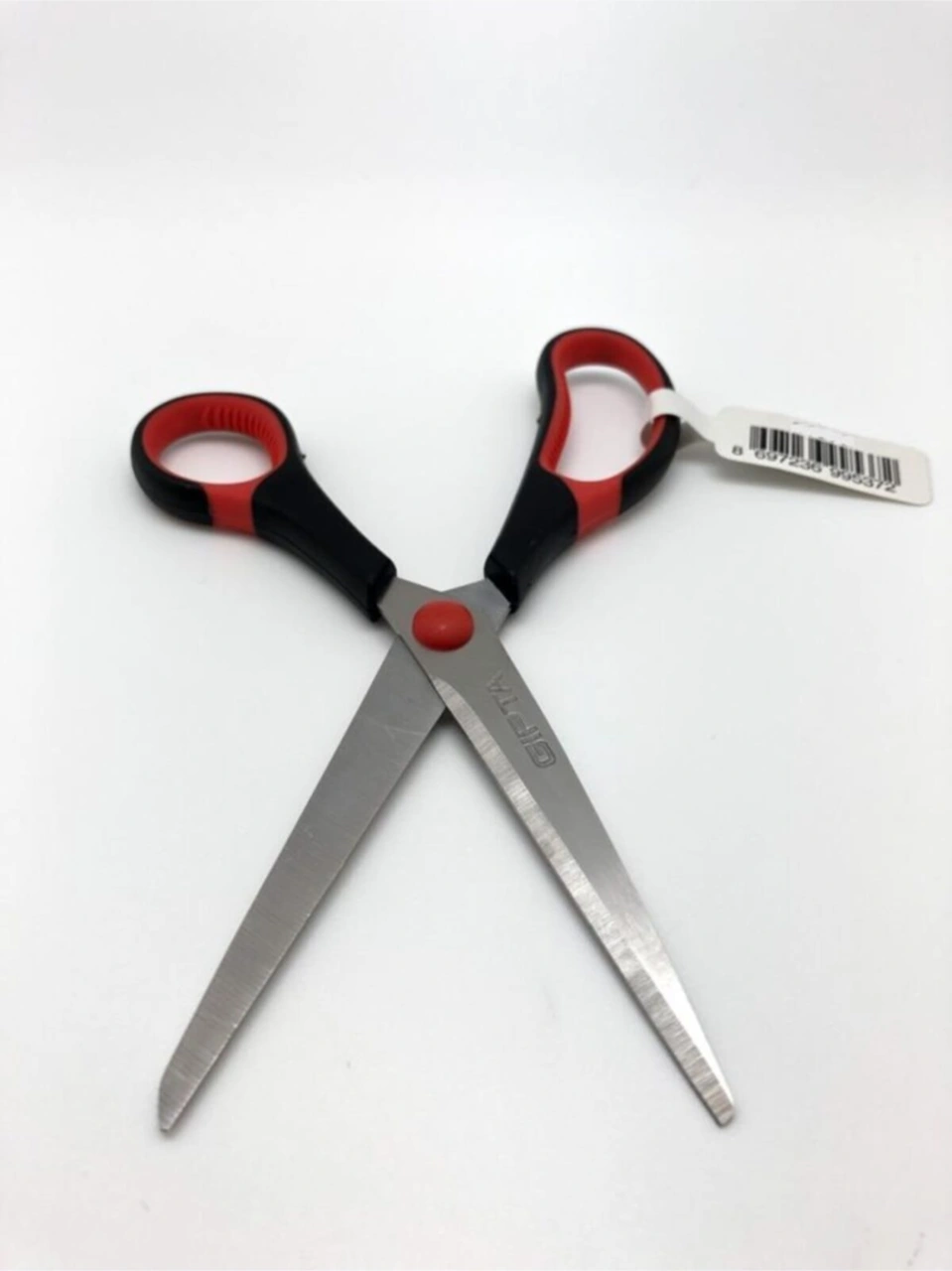7 Inch Büro Makası F1600 Kırmızı Renk