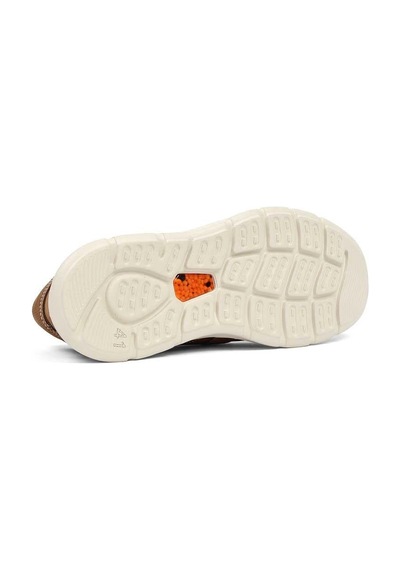 Erkek Taba Bağcıklı Kalın Tabanlı Nubuk Deri Sneaker