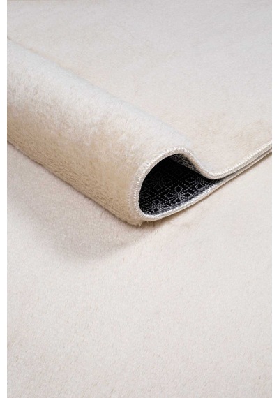 Vl Comfort Düz Saçaklı Peluş Düz Yolluk Bej Bej