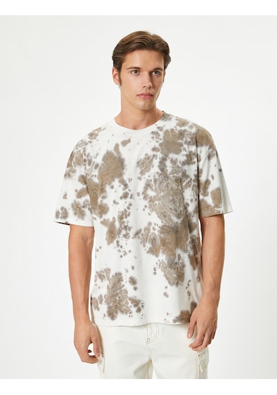 Koton Oversize Tişört Batik Desenli Kısa Kollu Bisiklet Yaka Pamuklu Deve Tüyü Desenli 4sam10331hk Camel Koton Oversize Tişört Batik Desenli Kısa Kollu Bisiklet Yaka Pamuklu Deve Tüyü Desenli 4sam10331hk Camel