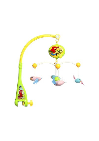 Babycim Sevimli Papağan Ney Sesli Bebek Beşik Dönence 001