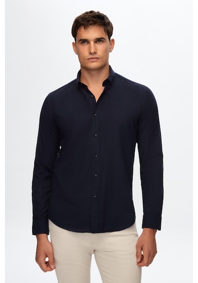 D'S Damat Ds Damat Slim Fit Lacivert Düğmeli Yaka %100 Pamuk Yazlık Flamlı Keten Görünümlü Gömlek 6HC02ORT63265 Lacivert D'S Damat Ds Damat Slim Fit Lacivert Düğmeli Yaka %100 Pamuk Yazlık Flamlı Keten Görünümlü Gömlek 6HC02ORT63265 Lacivert