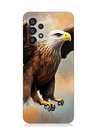 Samsung Galaxy A73 Uyumlu Kartal Uçuşu Desenli Silikon Kılıf