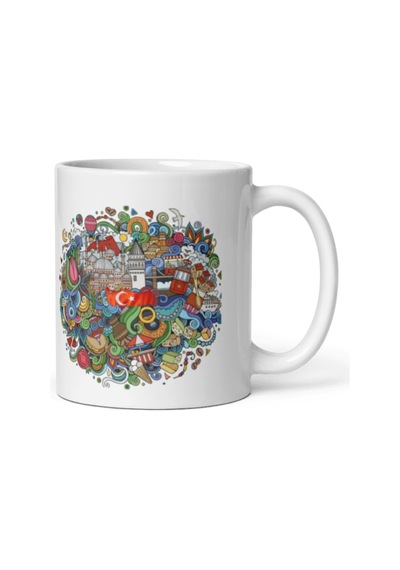 Türkiye Kupa Bardak 2 Adet Seyahat Hatıra Turkey Mug