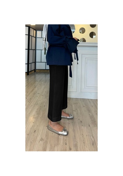 Unika Boutique Önden Dikişli Scuba Pantolon Siyah Ssiiyah