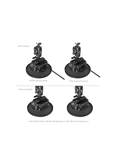 Smallrig 5399 5'' Elektrikli Vantuzlu Montaj Kiti