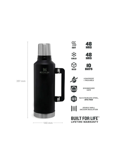 Stanley Stan 2 5qt Classic Vac Btl M Black Eu 1 Termos 26694 Siyah