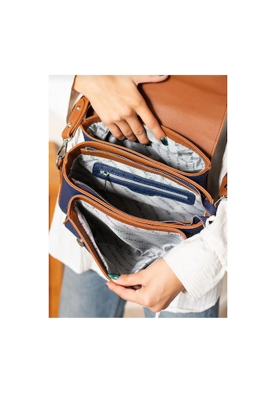 Just Polo Kadın Yeni Sezon El Ve Omuz Çantası 4063mh Lacivert Taba 23577451