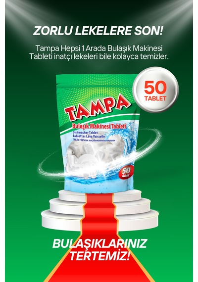 Tampa Bulaşık Makinesi Deterjanı 50 Tablet