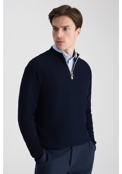 D's Damat Ds Damat Regular Fit Lacivert Petek Örgü Kazak 5hf063902155m 101