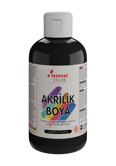 Siyah Akrilik Boya 250 Gr 0000 Clear