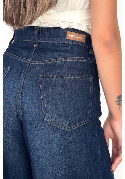 HLT Jeans Koyu Mavi Kadın Extra Wide Leg Jean %100 Tencel Dökümlü Yüksek Bel Palazzo Kot Pantolon Angel-2054 HLT Jeans Koyu Mavi Kadın Extra Wide Leg Jean %100 Tencel Dökümlü Yüksek Bel Palazzo Kot Pantolon Angel-2054