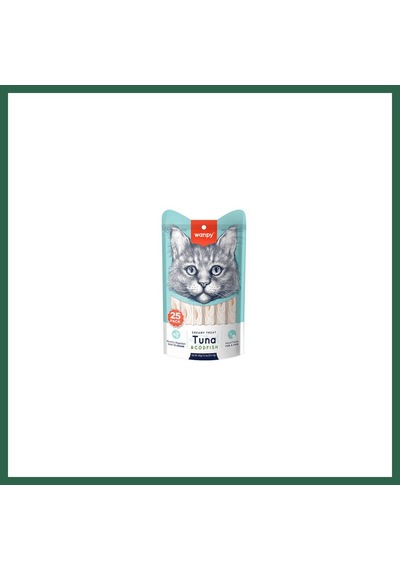 Wanpy Ton Ve Morina Balıklı Krema Kedi Ödülü 25x14 Gr Bzs01