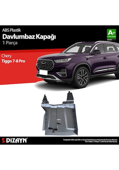 S-dizayn Chery Tiggo 7-8 Pro Sol Teker Boşluğu Davlumbazı Plastik Koruma Kapağı Abs Plastik 2022 Üzeri A+ Kalite