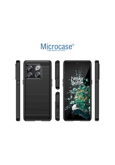 Oneplus Ace Pro 5G-Oneplus 10T Brushed Silikon Kilif - Siyah 559442740