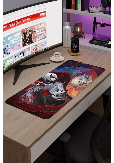 Arlecchino Genshin Impact Anime Gacha V3 - 70x30 Xl Gaming Mouse Pad Fare Altlığı