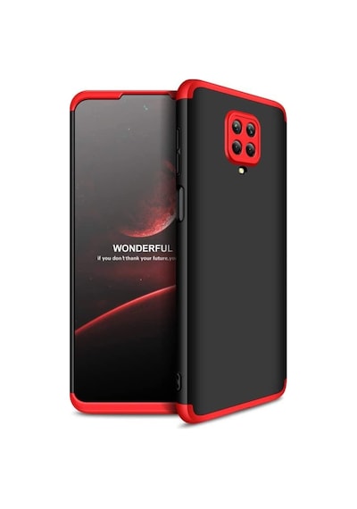 Redmi Note 9 Pro Kilif Zore Kamera Korumali Tam Koruma Ays 232687707 - Kampanya-Renk / Nano Ekran Koruyucu(+25)-Siyah-Mavi