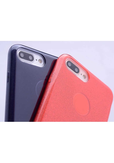 Apple Uyumlu iPhone 8 Plus Kılıf Zore Shining Silikon Mavi