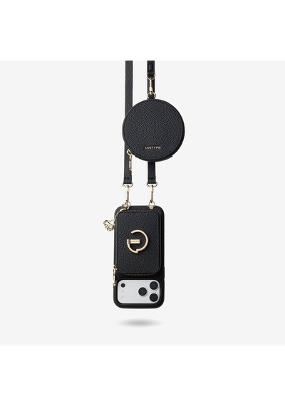 Custype Apple iPhone Uyumlu 17 Pro 4 Parça Magsafe Askılı Telefon Kılıfı Seti Çıkarılabilir Manyetik Cüzdan Ve