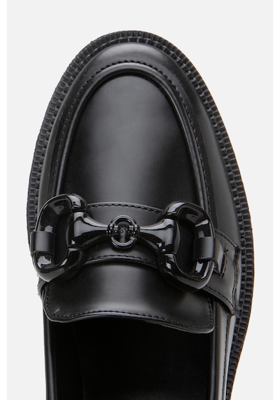 Yaya By Hotiç Kadın Siyah Tokalı Klasik Loafer Siyah